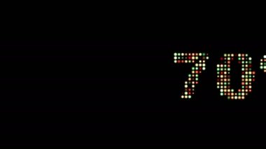 Önden Gelen% 70 Metin Kaydırma Öndeki Duvar Pannel Görüntüsü