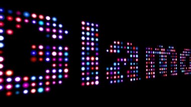 Cazibeli yazı siyahın üstünde