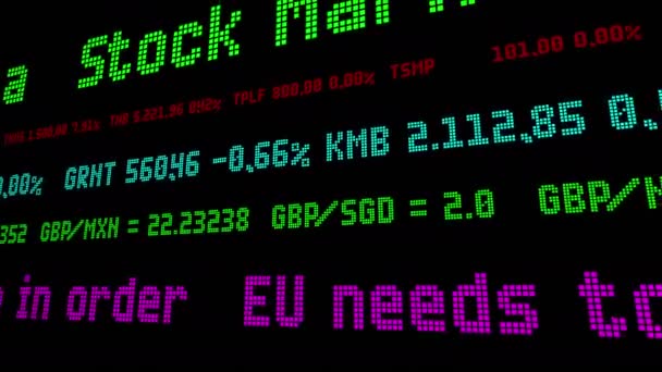 Az EU-nak saját digitális házra van szüksége a készletek ketyegéséhez — Stock videók