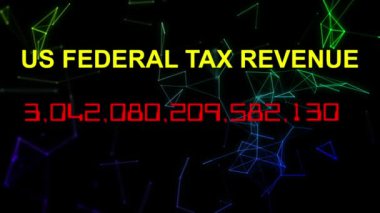 ABD federal vergi gelirleri canlı saat sayacı