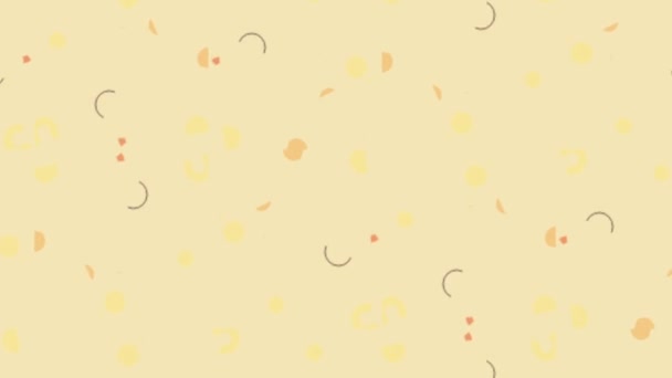 Quadrados fundo amarelo infinito zoom abstrato vídeo — Vídeo de Stock