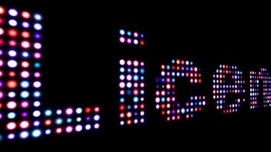 Lisans renkli yazı üzerine siyah