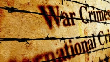 Savaş suçları ve dikenli tel konsepti