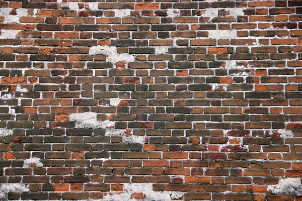 Oude rode bakstenen muur textuur — Stockfoto