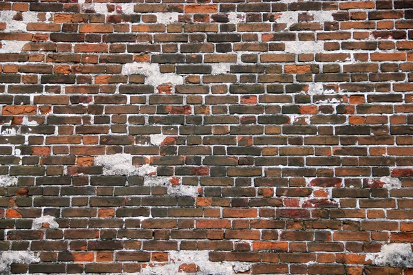 Vieille texture de mur de brique rouge — Photo