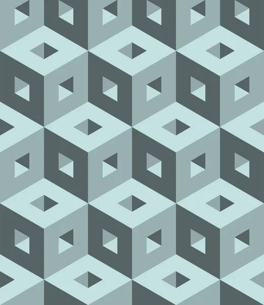 Sömlös 3d kuber mönster — Stock vektor