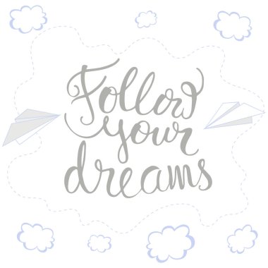 Modern fırça hat mürekkep çizim ile