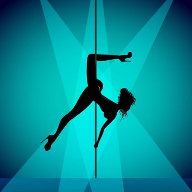 Pole dansçı kız