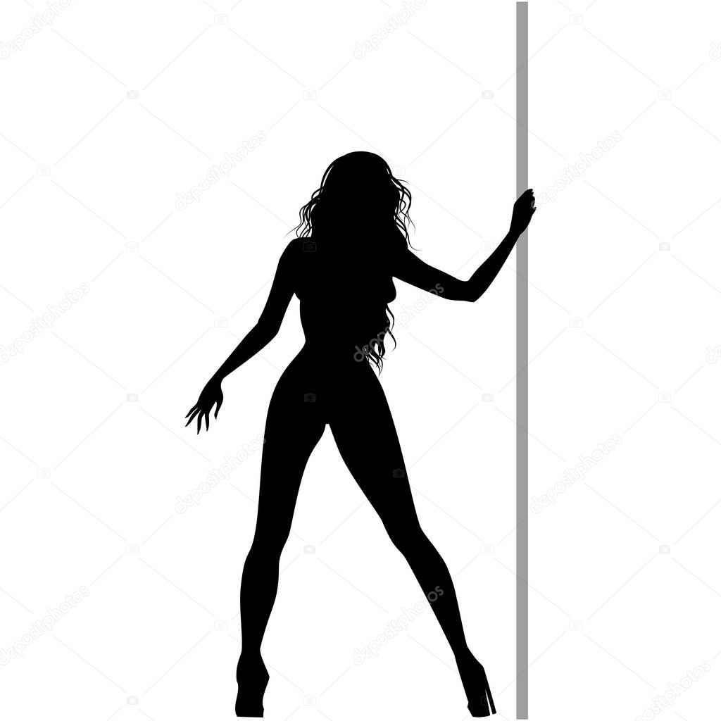 Pole dancer girl
