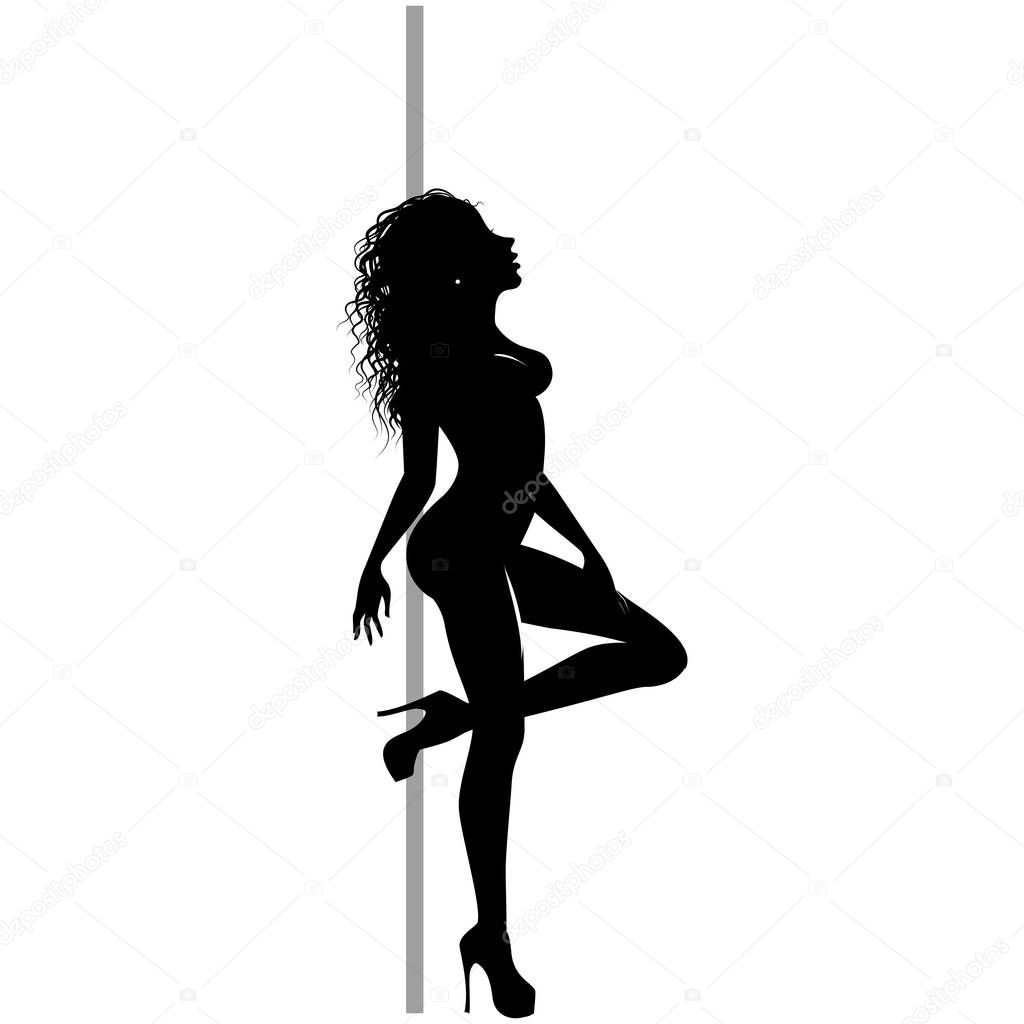 Pole dancer girl