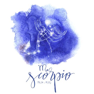 Astrology sign Scorpio clipart