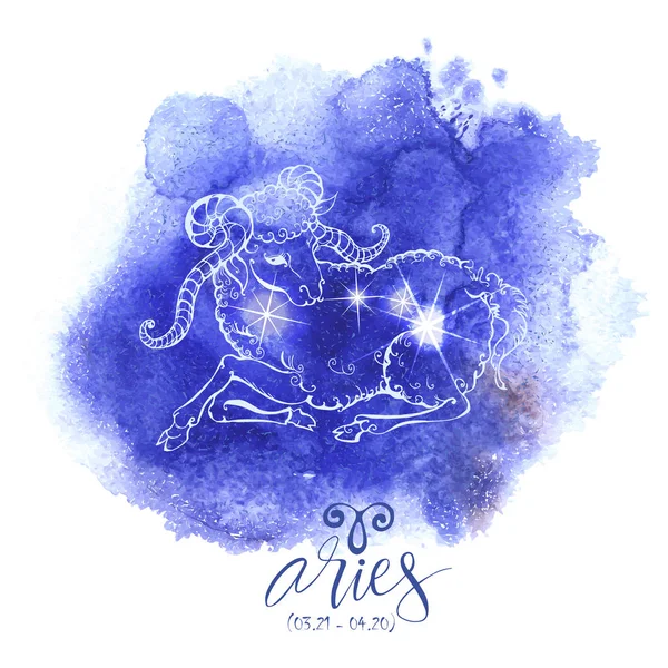 Signo de astrología Aries — Archivo Imágenes Vectoriales