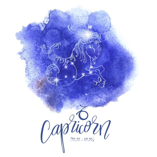 Signe astrologique Capricorne — Image vectorielle