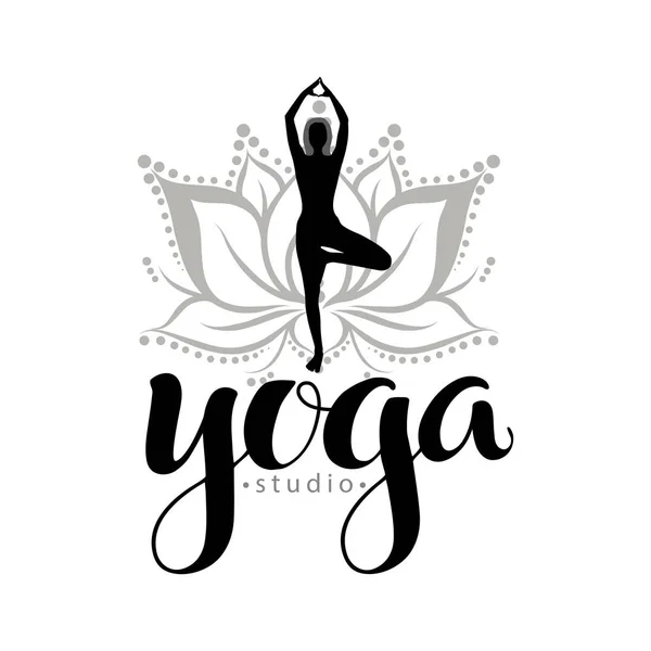 Yoga Studio logosu — Stok Vektör