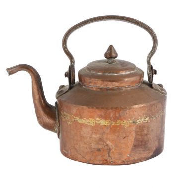 Vintage cooper çaydanlık