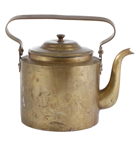Vintage cooper teapot — Stock Photo, Image