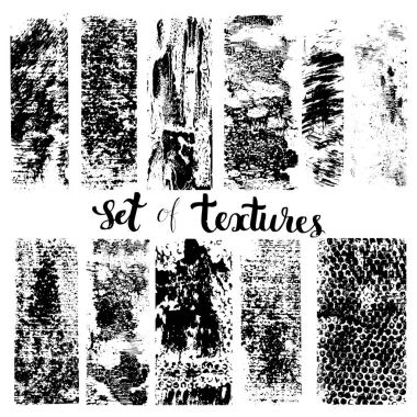grunge textures kümesi