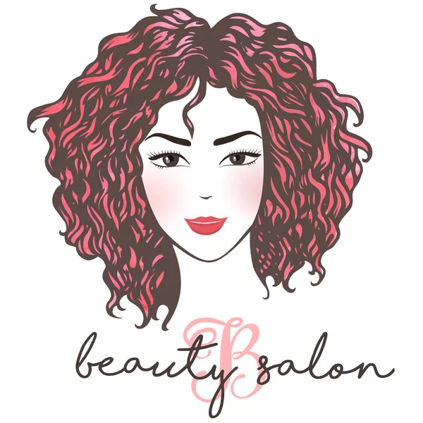 Kadın siluet saç stili ile