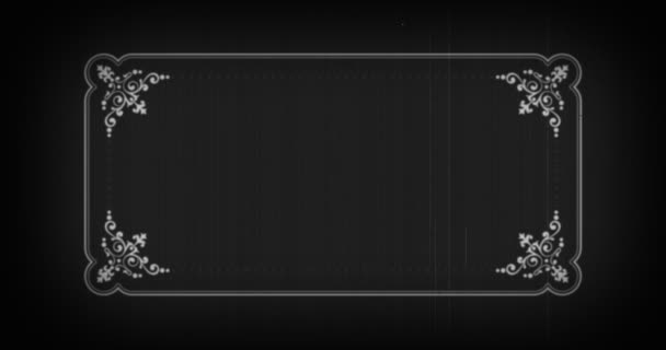 Lege vintage filmframe — Stockvideo