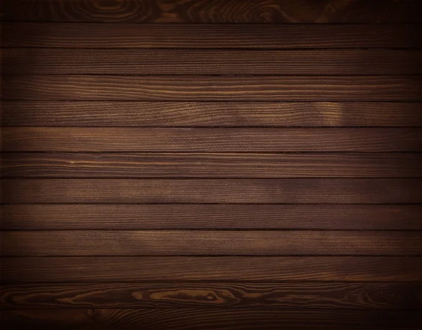 Textura horizontal de madeira marrom — Fotografia de Stock