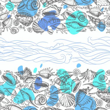 Dalış maskesi ve harfleriyle yaz arkaplanı