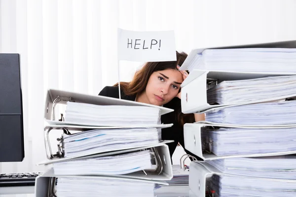 Businesswoman Working In Office — Stock Photo, Image