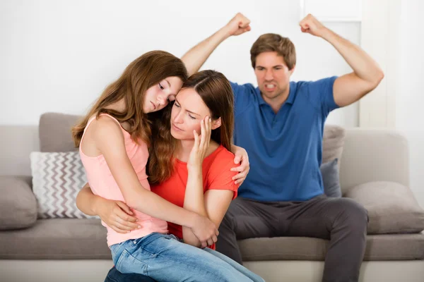 Madre e figlia depressa — Foto Stock