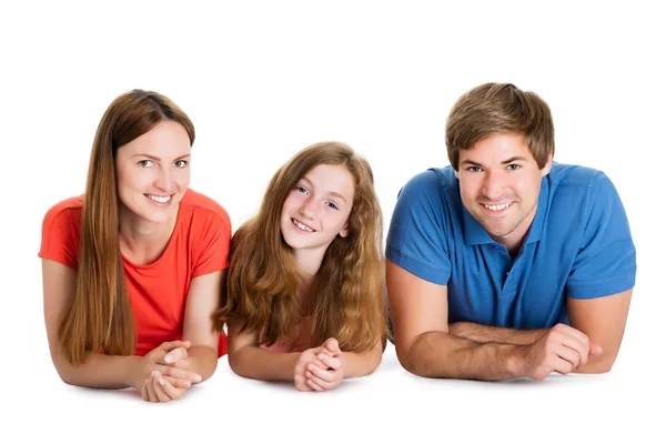 Retrato de um casal com sua filha — Fotografia de Stock