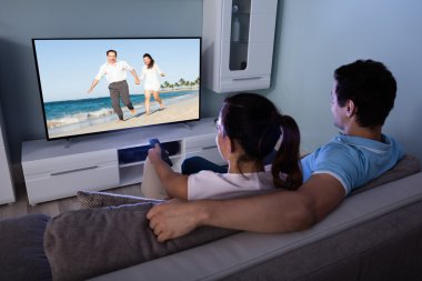 Couple Watching Movie Together
