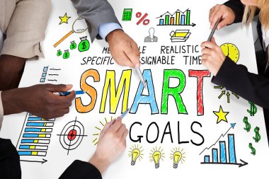 İş insanlar tartışırken grafik