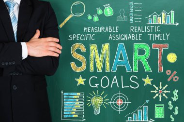 Blackboard duran işadamı