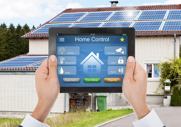 Home Control On Tablet — Stock Photo, Image