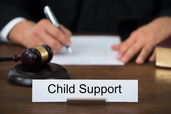 Nameplate Displaying Child Support — Stock Photo, Image