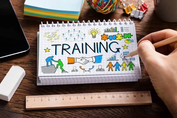 Person Drawing Training Concept — Stock Photo, Image