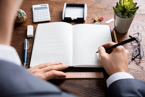 Businessperson Holding Pen — Stock Photo, Image