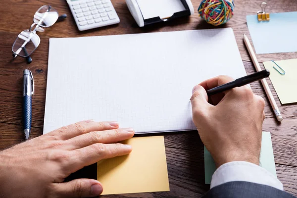 Businessperson Holding Pen — Stock Photo, Image