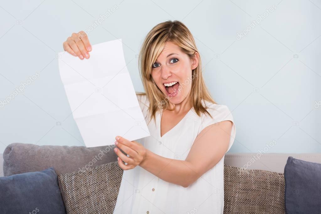 Woman Reading Letter