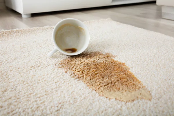 Coffee Spilling On Carpet — Stock Photo, Image