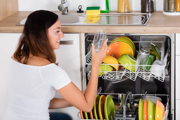 Woman Taking Glass — Stock Photo, Image