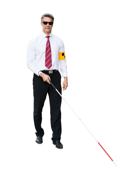 Blinde Man dragen armband — Stockfoto