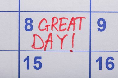 İyi günler takvimi yazılı