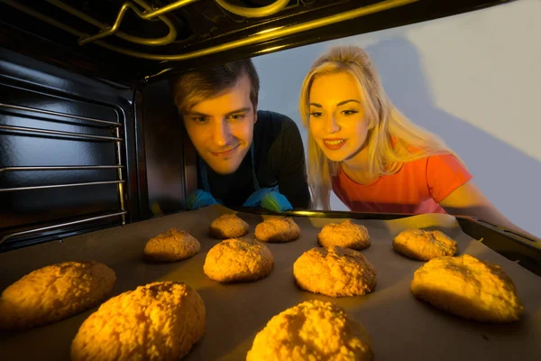 Coppia biscotti da forno — Foto Stock