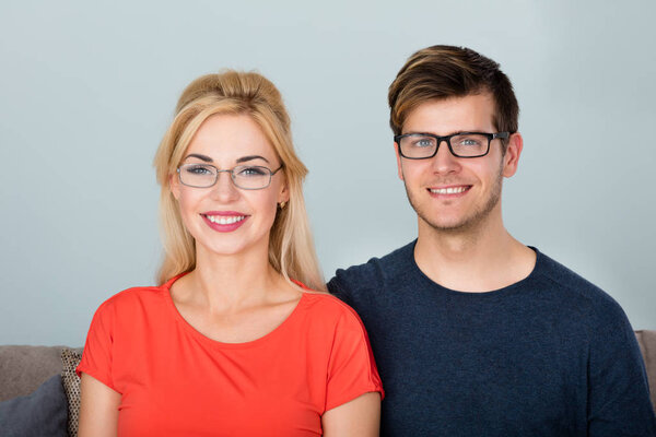 Couple Wearing Glasses