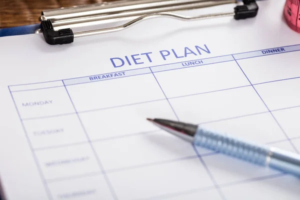 Diet Plan Form — Stockfoto