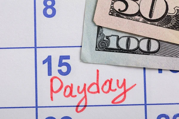 Pay Day Reminder On Calendar