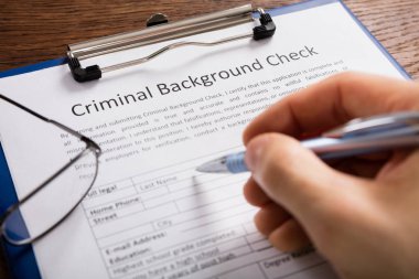 Kişi dolum ceza Background Check 