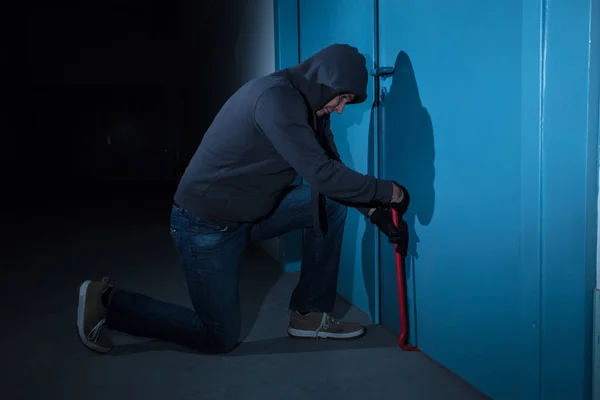 도둑 침입 문 — 스톡 사진