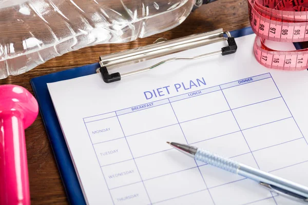 Formularz planu diety — Zdjęcie stockowe
