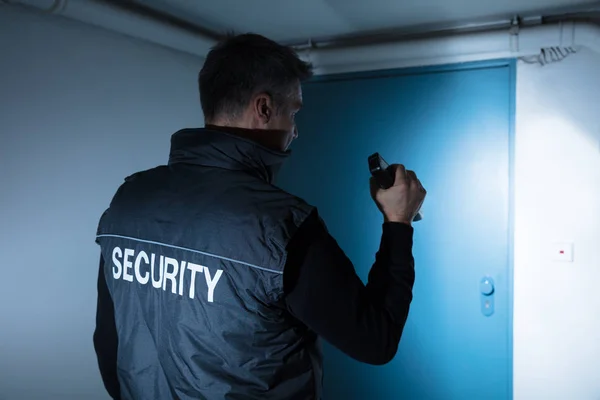 Guardia de seguridad masculino de pie — Foto de Stock