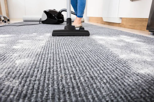 Vacuum Cleaner Cleaning Carpet — Stock Photo, Image